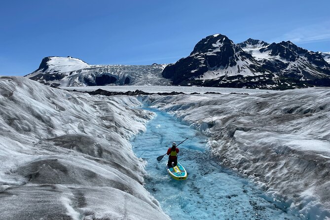 Helicopter and Glacier Paddle Boarding -PRIVATE - Glacier Exploration