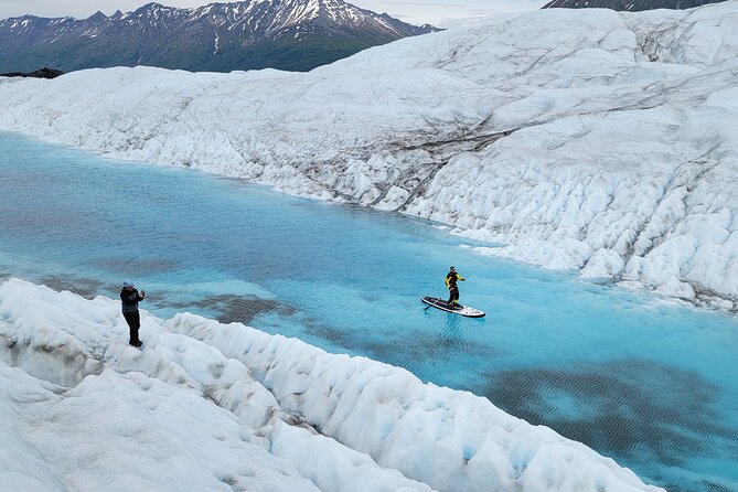 Helicopter and Glacier Paddle Boarding -PRIVATE - Wildlife Spotting