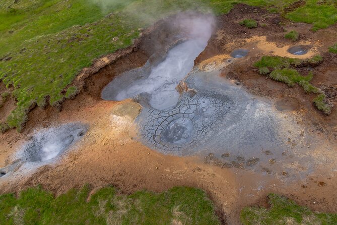 Helicopter Flight Over Geothermal Landscapes From Reykjavik - Aerial Views of Reykjaviks Landscape