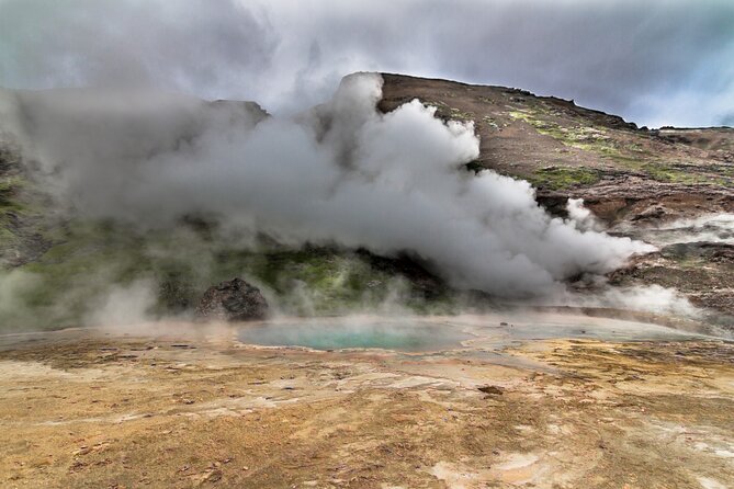 Helicopter Flight Over Geothermal Landscapes From Reykjavik - Flyover of Geothermal Power Plants