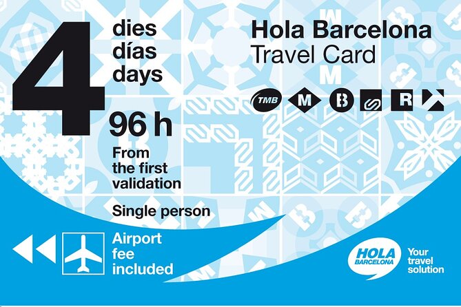 Hello Barcelona Travel Card - Flexible Options and Inclusions