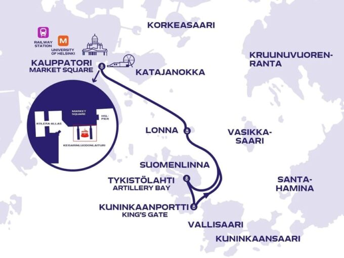 Helsinki: Suomenlinna and Lonna Hop-on Hop-off Cruise - Exploring Suomenlinna