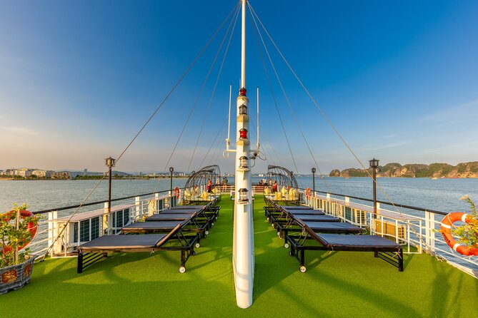 Heritage Luxury Day Cruise 6 Hours Explore Halong Bay FROM Harbor - Onboard Amenities and Services