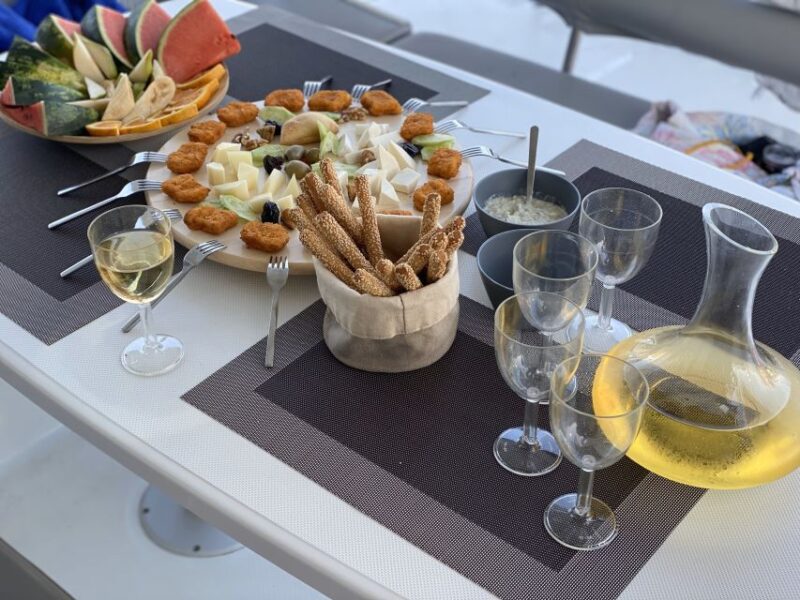 Hersonissos: Sunset Private Catamaran to St George Bay - Itinerary Highlights
