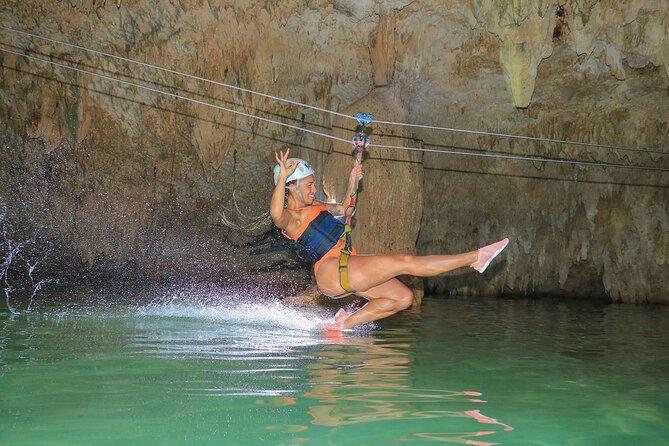 Hidden Cenote Swim, Rappel, Zipline and ATV Outdoor Adventure in Riviera Maya - Refreshing Cenote Swimming and Snorkeling