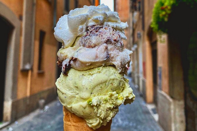 Highlights of Rome Vespa Sidecar Tour in the Afternoon With Gourmet Gelato Stop - Gelato Gourmet Stop