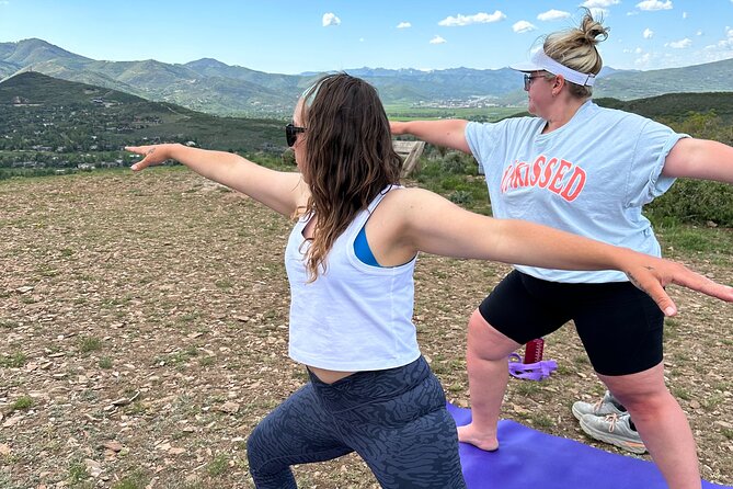 Hiking and Yoga On Top Of A Mountain in Park City Utah - Breathtaking Views From the Peak