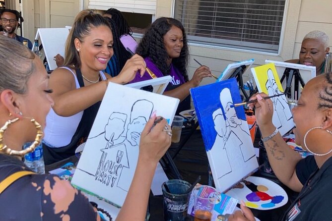 Hip Hop, R&B Paint and Sip Party Experience - Painting Supplies and Instruction