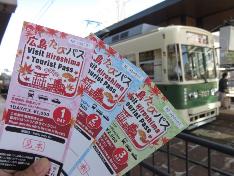Hiroshima: Visit Tourist Pass (1, 2, 3 Day and 3 Day Middle Area) - Key Points