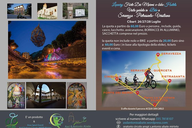 Historic Versilia by E-Bike. From the Sea to the Hills Passing Through Pietrasanta - Cancellation Policy