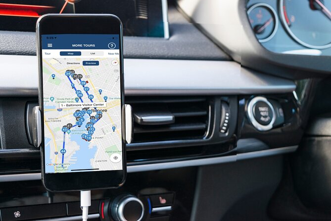 Historical Baltimore Self-Driving Sightseeing Audio Tour - App Usage and Preparation