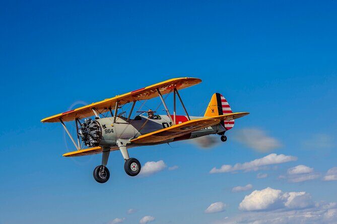 Historical Flight in an Open Cockpit Biplane from WWII - Key Points