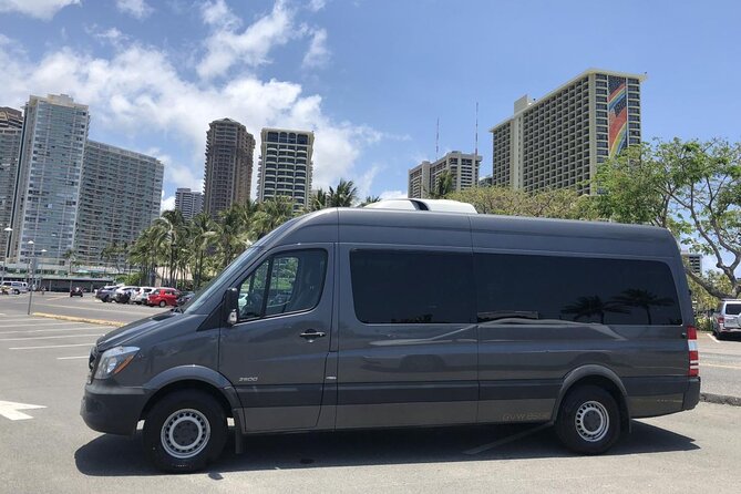 HNL Airport & Waikiki Private Transfer by Brand New Mercedes Van - Booking and Reservation