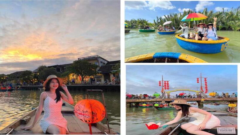 Hoi An : Bamboo Basket Boat Ride & Lantern Boat Trip . - Itinerary & Highlights