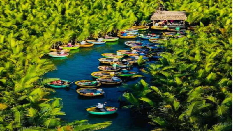 Hoi An : Bamboo Basket Boat Ride & Lantern Boat Trip . - Bamboo Basket Boat Experience