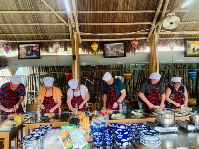 Hoi An: Bay Mau Eco Cooking Class W Market &Basket Boat Trip - Cooking Class and Meal