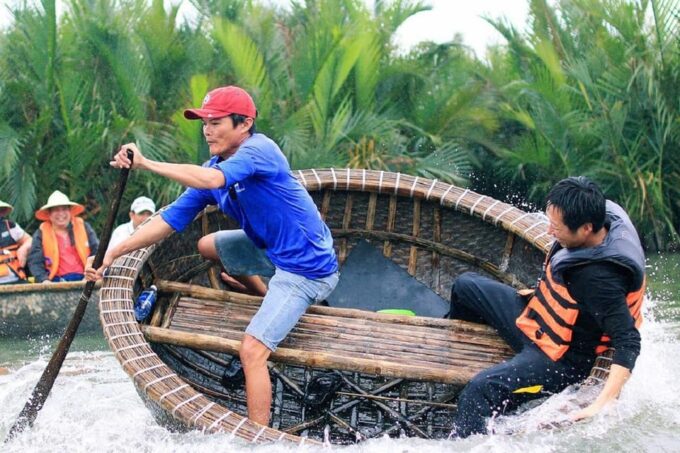 Hoi An : Cam Thanh Basket Boat Riding W Two-way Transfers - Transportation Arrangements