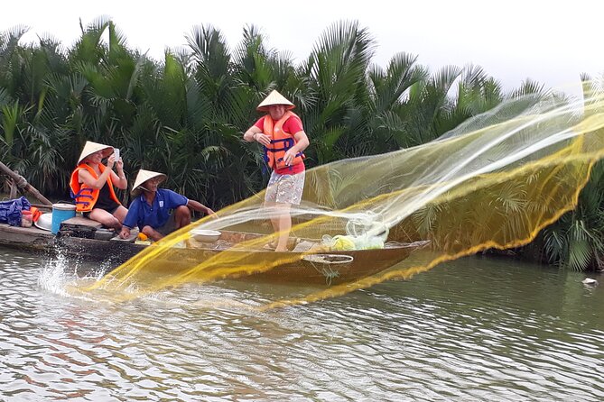 Hoi an Eco Tour Cooking Class & Fishing (Local Market,Basket Boat,Learn Cooking) - Immerse in Basket Boat Experience