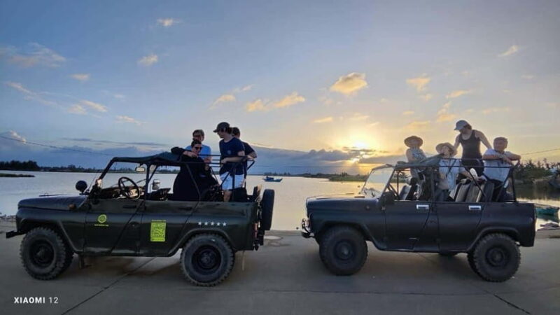 Hoi An Jeep Sunset Adventure: Enjoy Cocktails & Local Food - Visit to Wood-Carving Collection and Local Temple