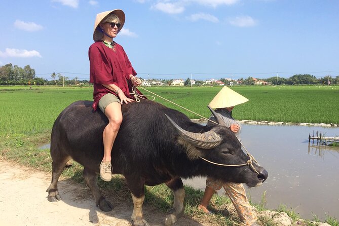 Hoi an Rice Farm Tour and Buffalo Riding With Local Home Meal - Experiencing Buffalo Riding
