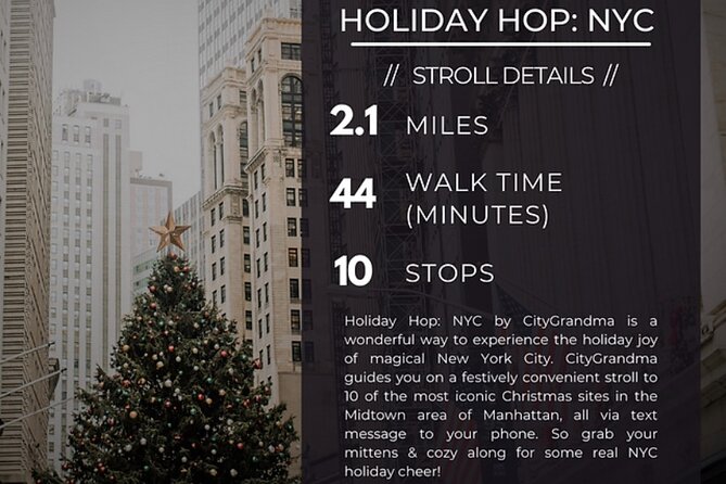 Holiday Hop NYC: Text Message-Guided Christmas Private Walking Tour - Itinerary and Meeting Points