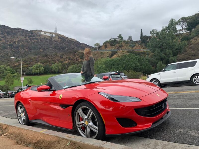 Hollywood: Hollywood Sign Ferrari Tour With Option to Drive - Driving Options