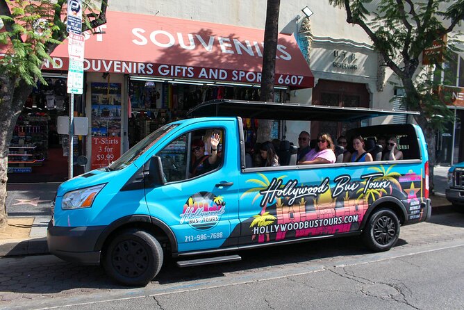 Hollywood Sightseeing and Celebrity Homes Tour by Open Air Bus - Just The Basics