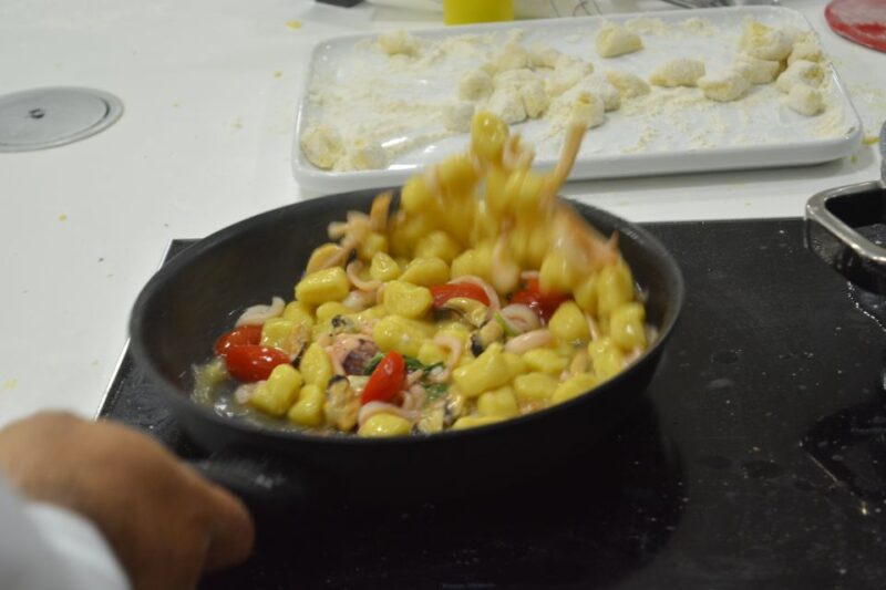 Homemade Pasta and Seafood Cooking Class With Dinner - Cooking Activities