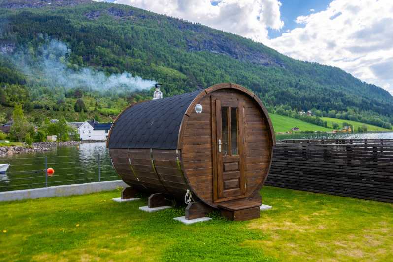 Hornindal: Sauna on the Edge of the Deepest Lake in Europe - Refreshing Swim in Deepest European Lake