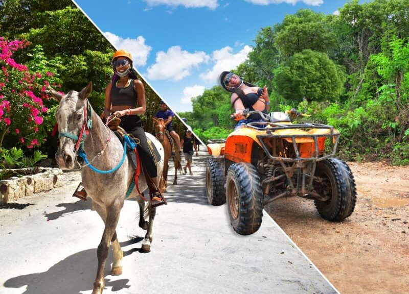 Horseback Riding & ATV Adventure With Ziplines & Cenote - Key Points