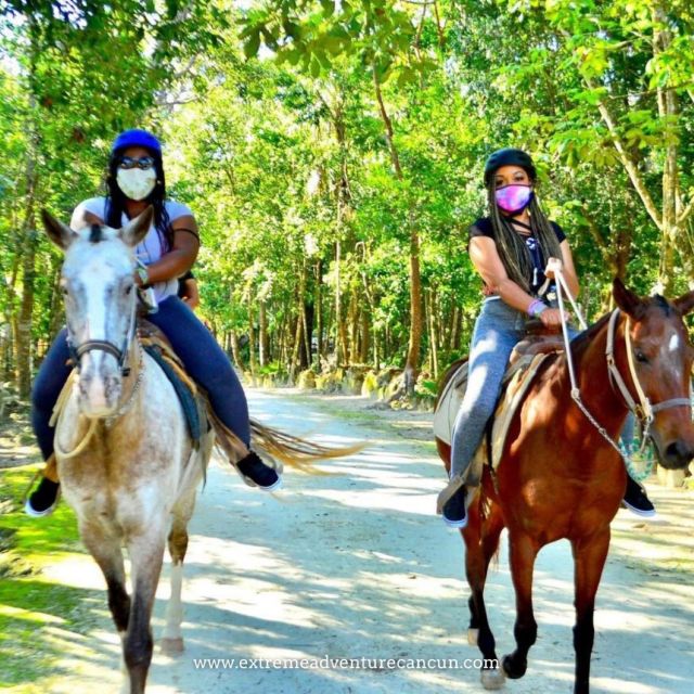 Horseback Riding & ATV Adventure With Ziplines & Cenote - Highlights of the Experience