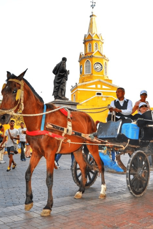 Horseback Riding With Carriages in Cartagena De Indias. - Key Points