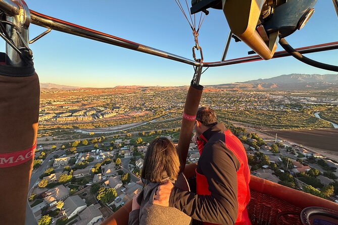 Hot Air Balloon Adventure In Beautiful Southern Utah - Celebrating the Landing