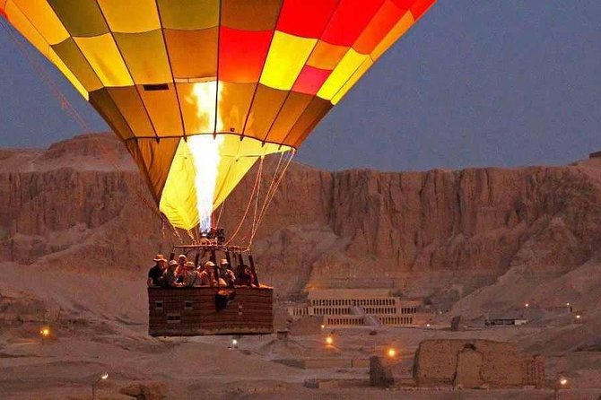 Hot Air Balloon Ride in Luxor, Egypt - Aerial Views and Highlights
