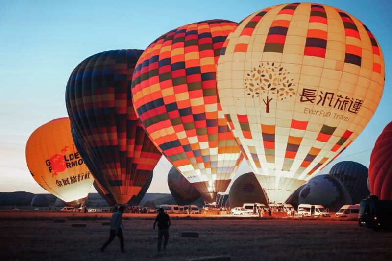 Hot Air Balloons in Goreme Red Valley - Sunrise Celebration