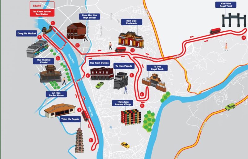 Hue: City Sightseeing Hop-On Hop-Off Bus Tour - Tour Duration and Flexibility
