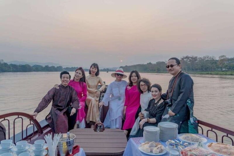 Hue: Romantic Sunset Cruise on Perfume River With Tea-Break - Key Points