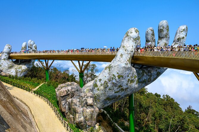 Hue To Hoi An By Private Car via Hai Van Pass, Golden Bridge, Monkey Mountain - Golden Bridge: Iconic Architectural Marvel