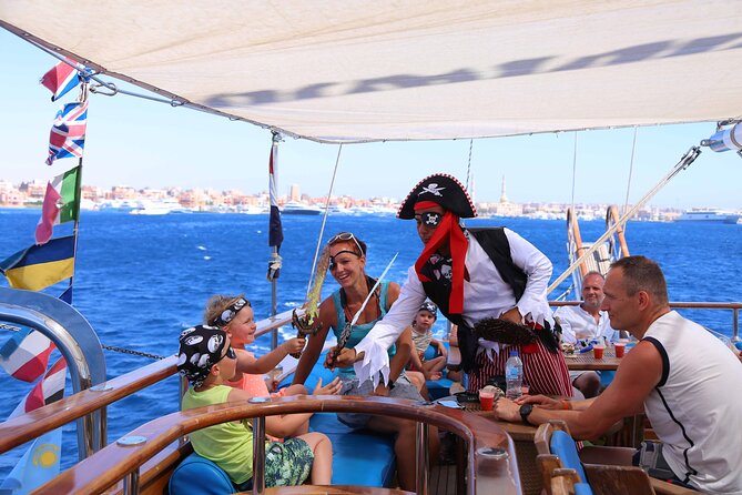 Hurghada Pirates Sailing Boat to Orange Bay & Buffet Lunch - Accessibility and Group Size