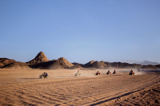 Hurghada: Sunset Quad Bike, Camel W/ Opt Stargazing and BBQ - Quad Biking Adventure