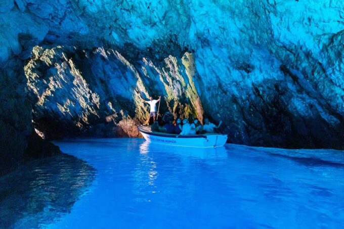 Hvar:Blue & Grenn Cave and Vis Island Private Speedboat Tour - Discover the Green Cave