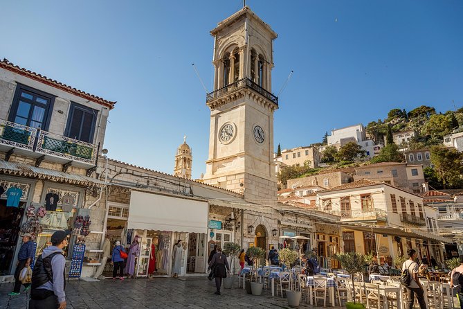 Hydra, Poros and Egina Day Cruise From Athens With Optional VIP Upgrade - Egina: Temple of Aphaia or Port Town