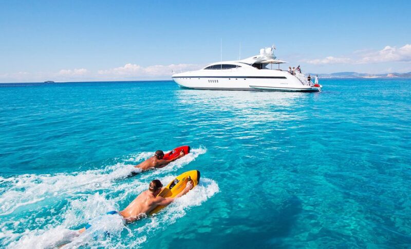 Ibiza: Beach and Cave Boat Tour With Luxury Water Toys - Key Points