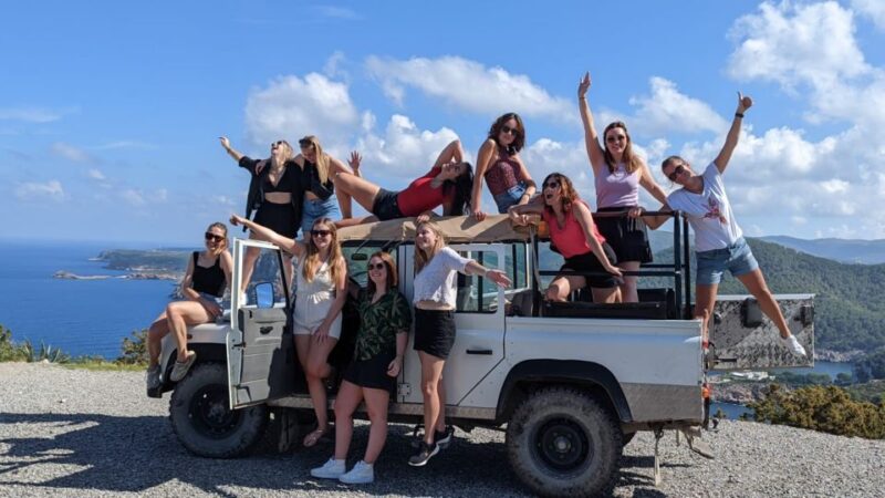 Ibiza: Jeep Safari Island Exploration - Swimming in the Mediterranean Sea