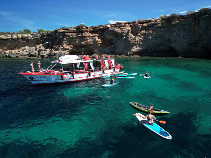 Ibiza: Secret Coves Guided Boat Tour With Open Bar and Tapas - Key Points
