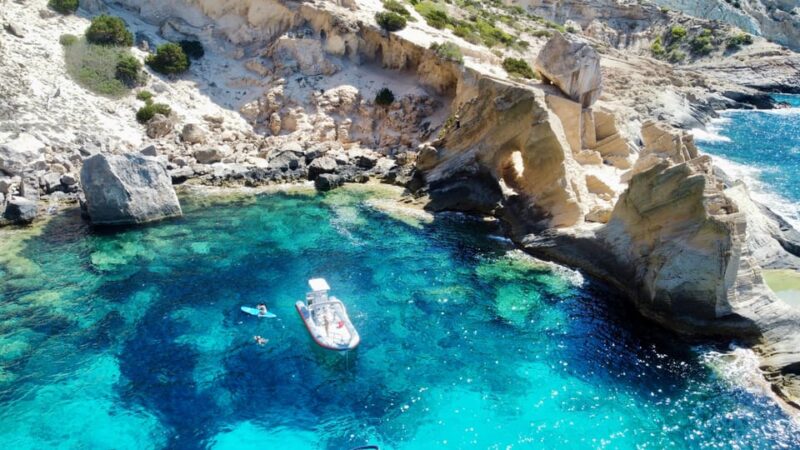 Ibiza: Speed Boat Excursion to Atlantis & Es Vedra W/Snorkel - Key Points