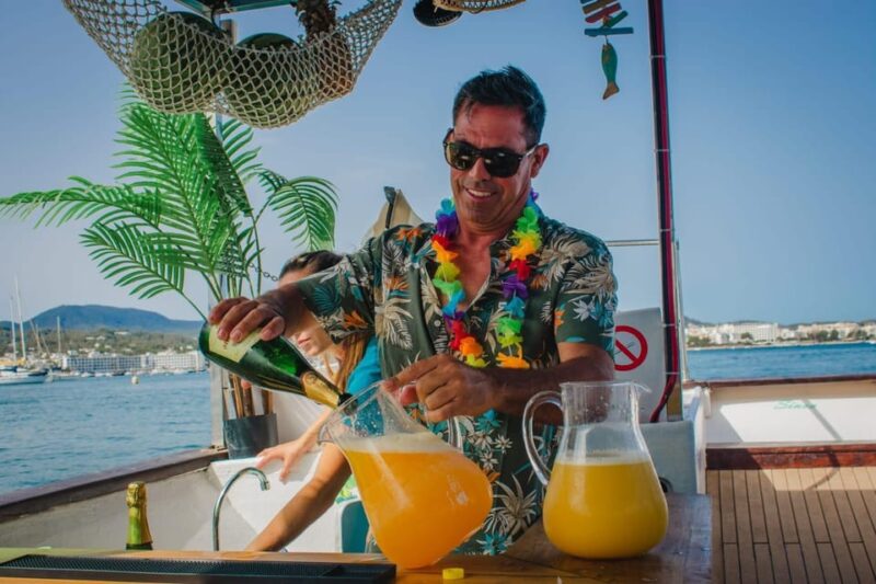 Ibiza: Sunset Boat Tour With Water Sports, Open Bar & Tapas - Itinerary Highlights