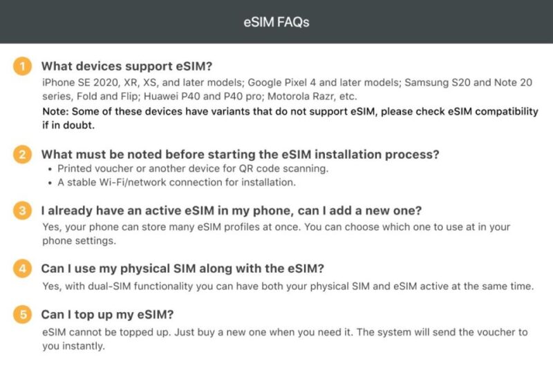 Iceland/Europe: 5G Esim Mobile Data Plan - Key Points