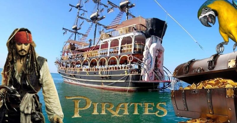 Icmeler Pirate Boat Trip, Lunch Unlimited Drinks, Foam Party - Relaxing Day at Sea