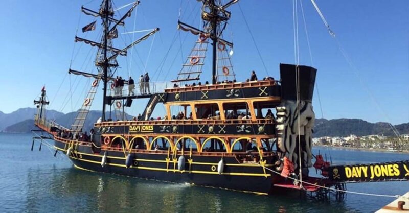 Icmeler Pirate Boat Trip, Lunch Unlimited Drinks, Foam Party - Delicious BBQ Lunch